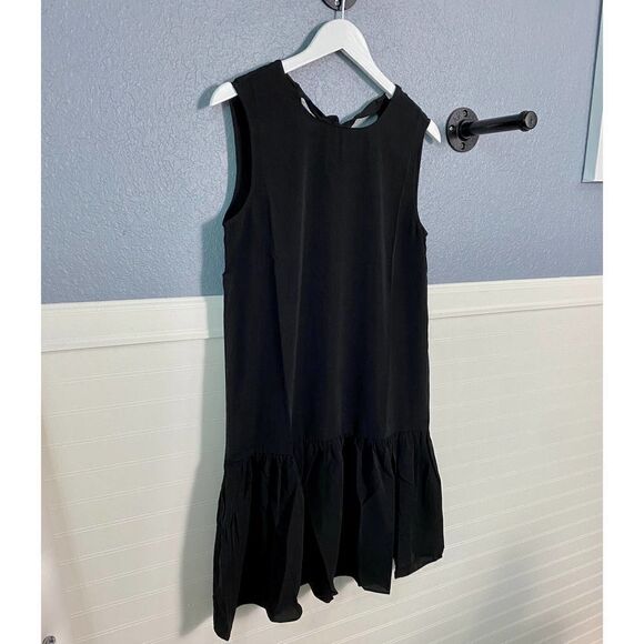 Cooper St A-Line Black Shift Dress with Ruffle Hem - Picture 6 of 11